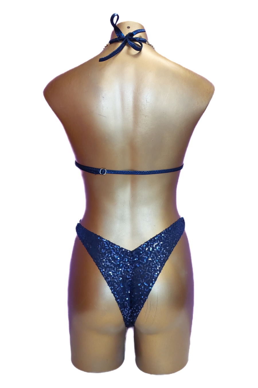 Navy Blue sequin  Custom  design