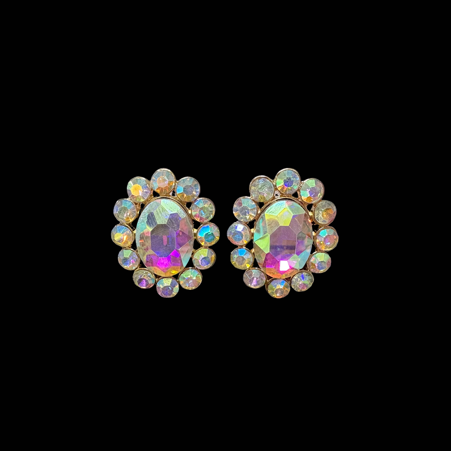 Gold AB Round Flower