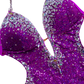 Magenta Pink Sequin Premium  Embellished Swimsuit